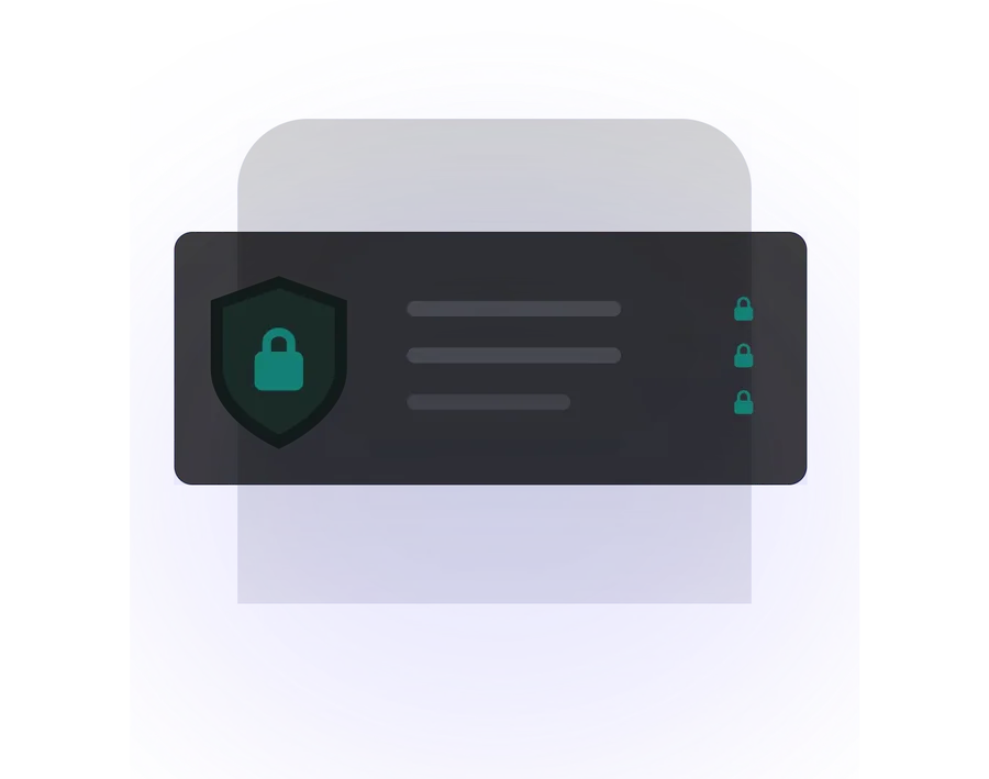 Privacy and security shield illustration